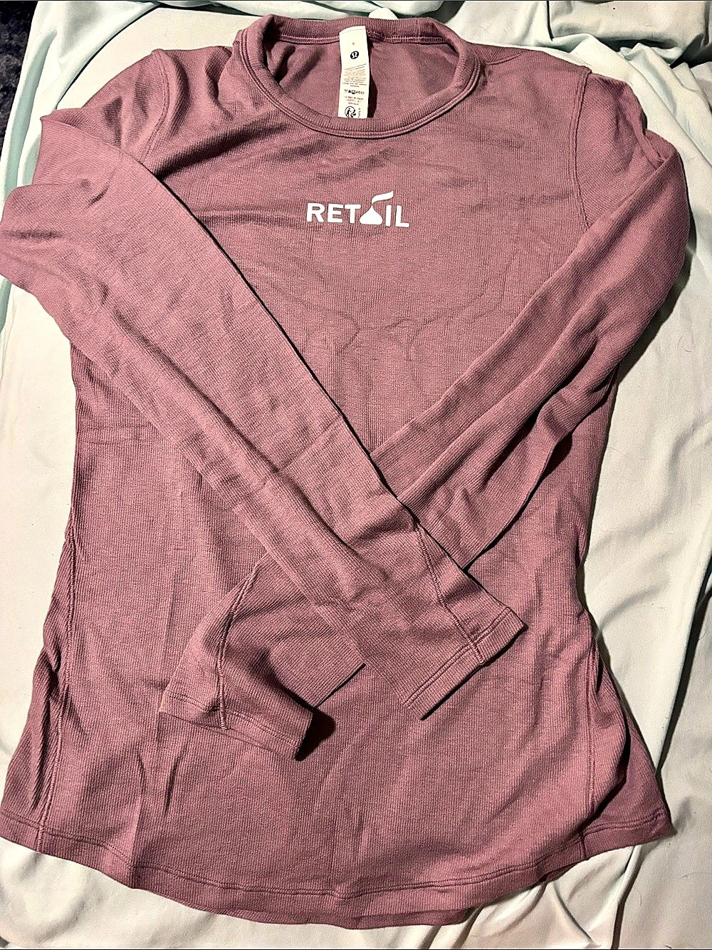 lululemon Hold Tight Long Sleeve Long Sleeve Top in Purple Size 6 NWT